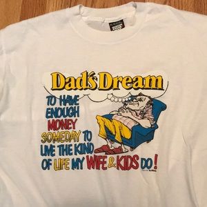 Vintage dad dreams single stitched t shirt